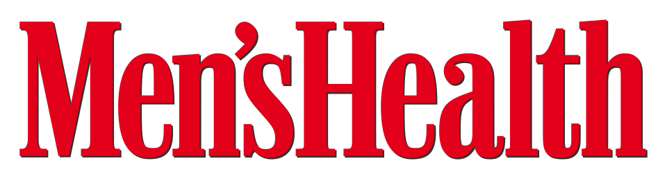 Men's Health magazine red logo on black